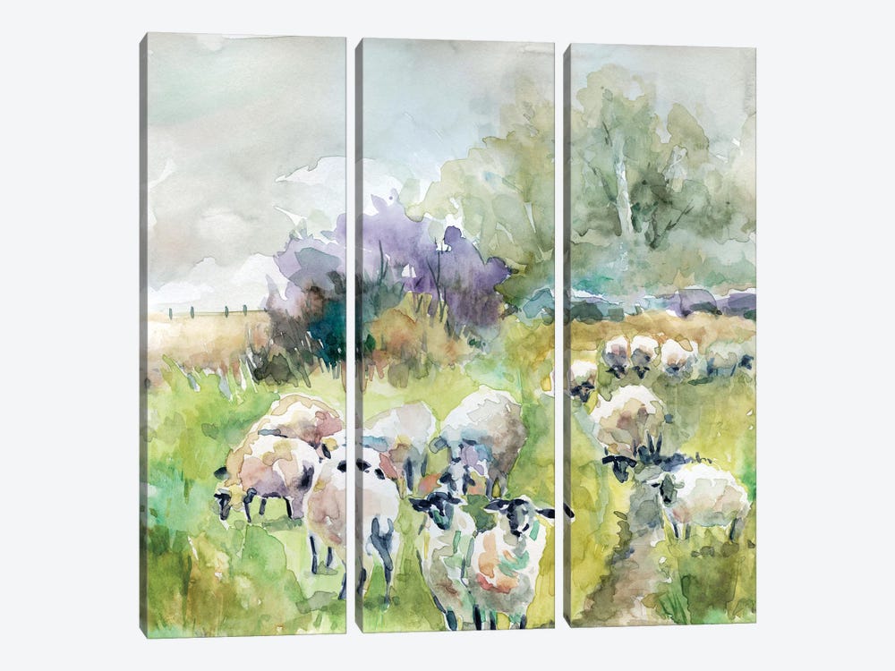 Spring Flock by Carol Robinson 3-piece Art Print