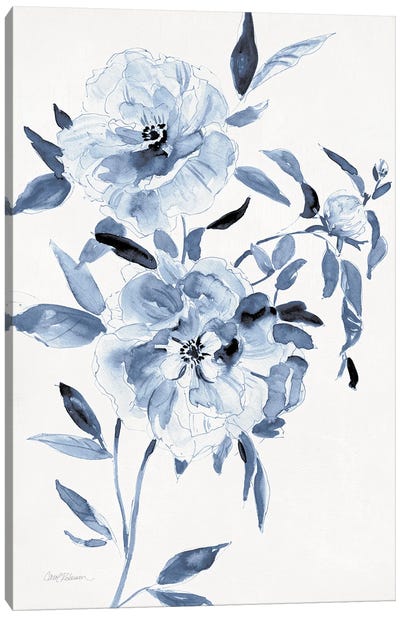 Inky Chickory Botanical I Canvas Art Print - Carol Robinson