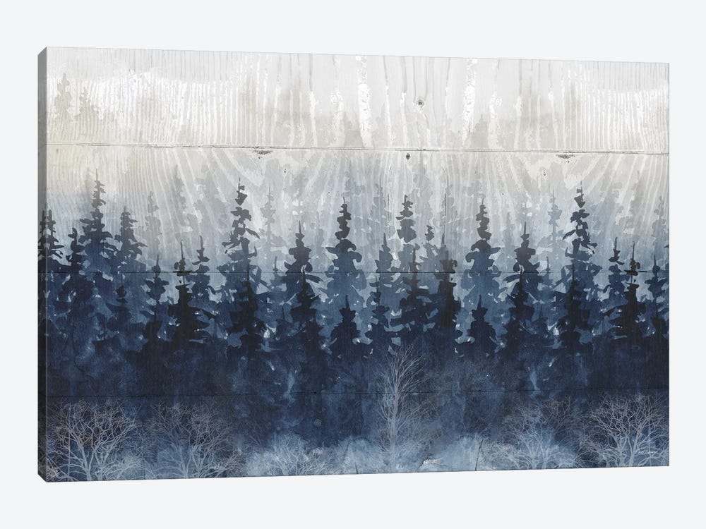 Misty Indigo Forest by Carol Robinson 1-piece Canvas Wall Art