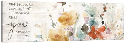 Full Bloom Verse Canvas Art Print - Wildflowers