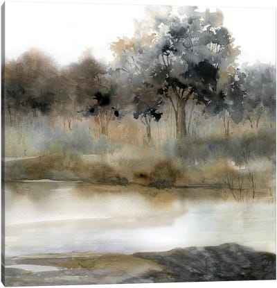 Silent Waters II Canvas Art Print - Neutrals