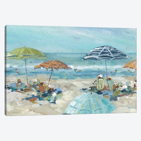 Sunny Beach Day Canvas Print #CRO1487} by Carol Robinson Canvas Print