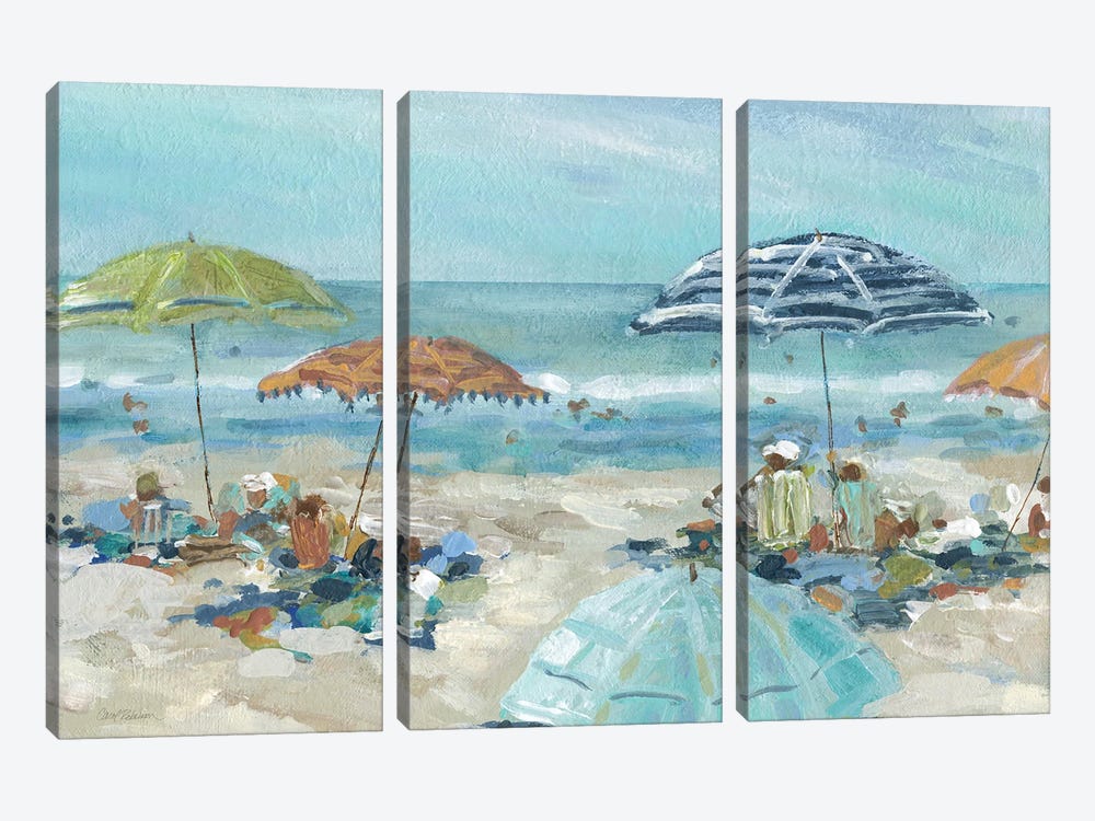 Sunny Beach Day by Carol Robinson 3-piece Canvas Art Print