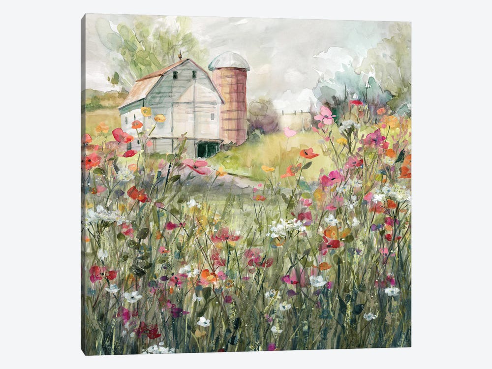 Farm in Bloom by Carol Robinson 1-piece Art Print