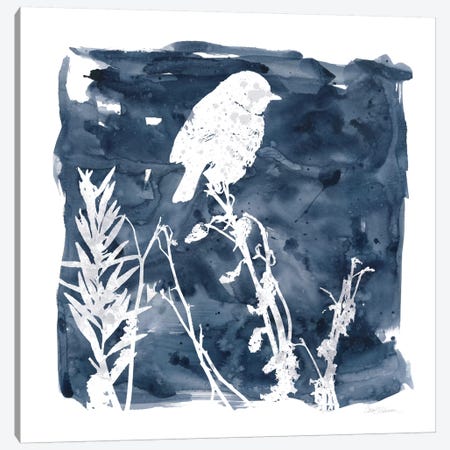 Indigo Bird I Canvas Print #CRO150} by Carol Robinson Canvas Print