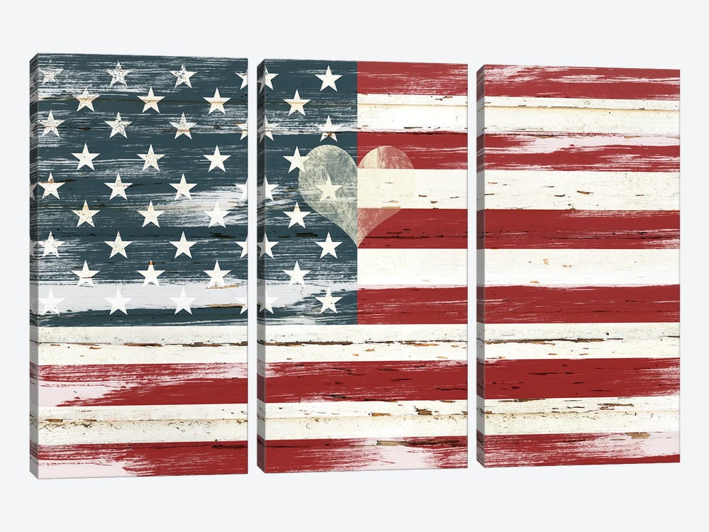 Heart of America by Carol Robinson 3-piece Canvas Art