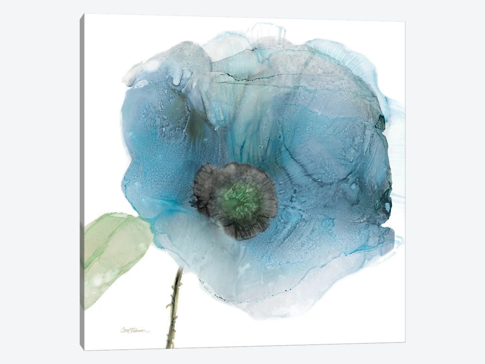 Iridescent Blue Poppy III by Carol Robinson 1-piece Art Print