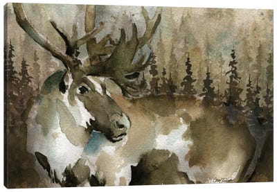 Lodge Twilight III Canvas Art Print - Moose Art