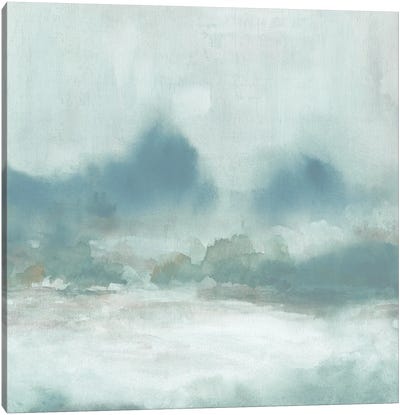 Softly Raining Canvas Art Print - Coastal & Ocean Abstract Art