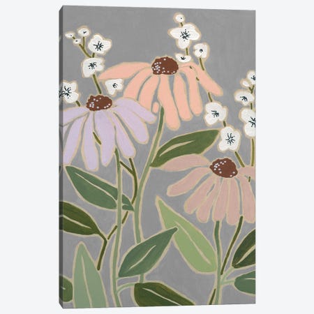 Woodblock Floral I Canvas Print #CRO1531} by Carol Robinson Canvas Art
