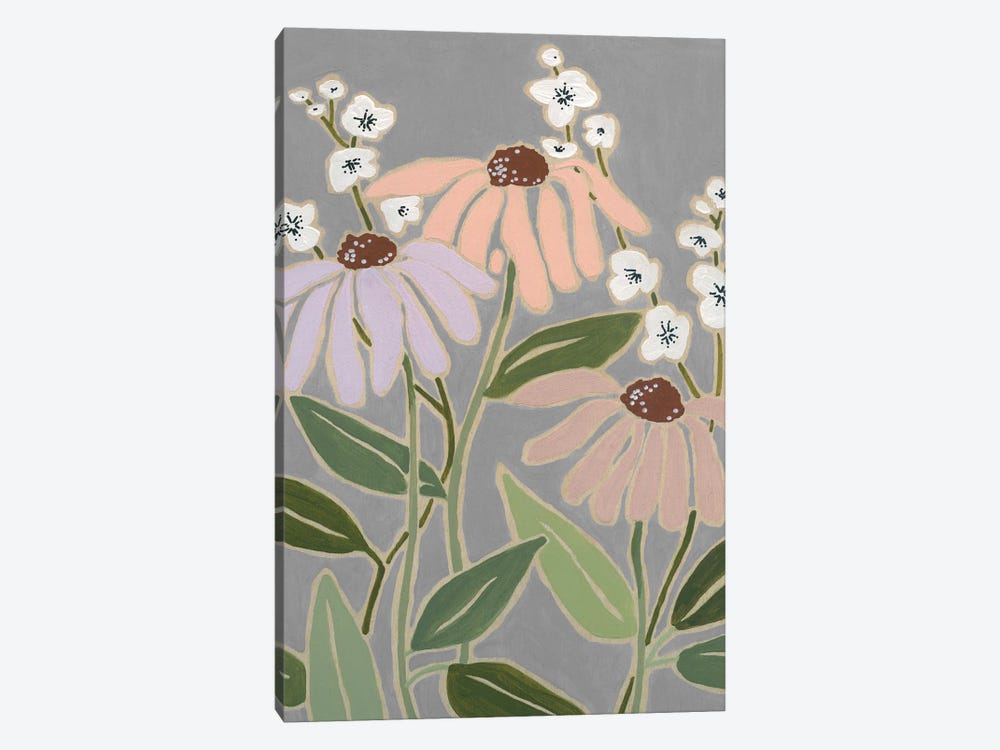 Woodblock Floral I by Carol Robinson 1-piece Canvas Print