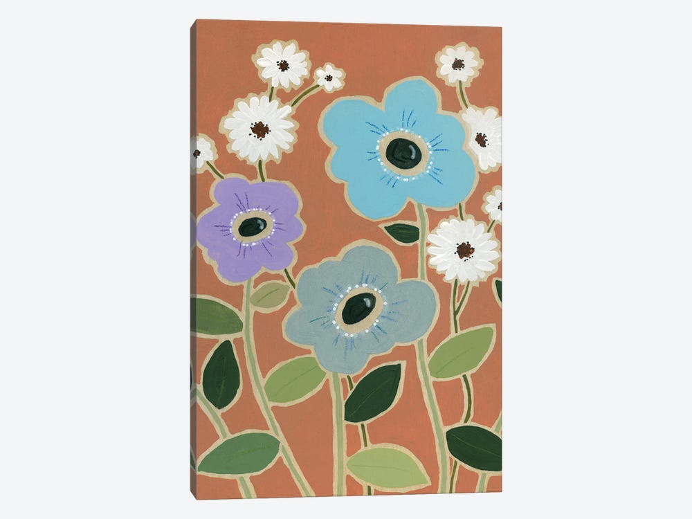 Woodblock Floral IV by Carol Robinson 1-piece Canvas Print