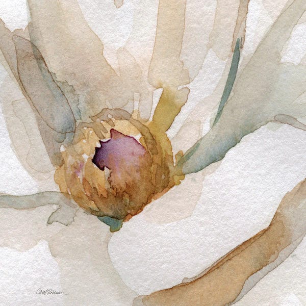 Modern Farmhouse Bedroom: Floral Center II by Carol Robinson