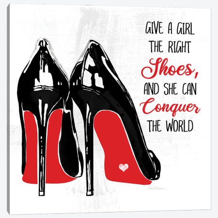 The Right Shoes Canvas Print #CRO1559} by Carol Robinson Canvas Wall Art