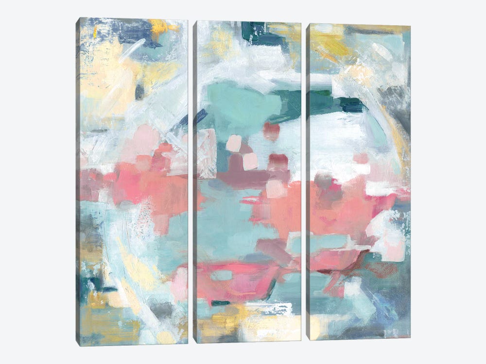 Aqua Harmony by Carol Robinson 3-piece Canvas Print