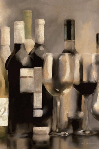 Wine: Wine Shelf I by Carol Robinson