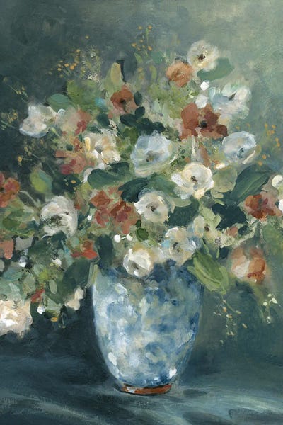 Botanical Still Life: English Garden Bouquet by Carol Robinson