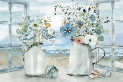 Canvas Print: Waterfront Garden by Carol Robinson - thumbnail