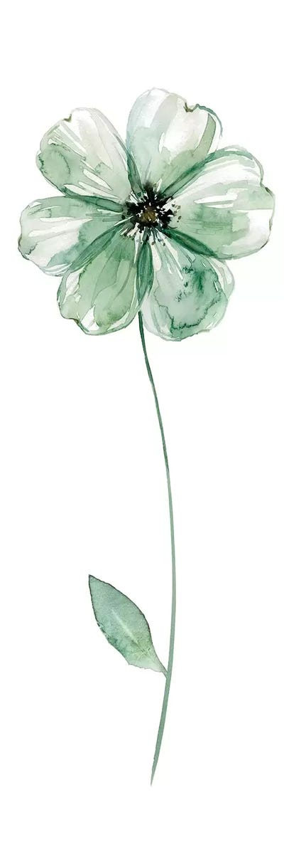 Sage Flower I by Carol Robinson multi panel art