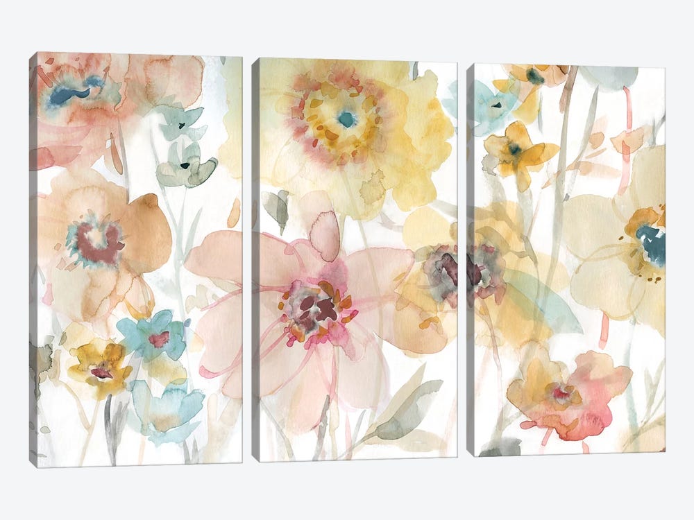 Soft Spring II by Carol Robinson 3-piece Canvas Print