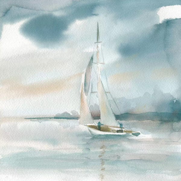 Sailboats: Subtle Mist by Carol Robinson