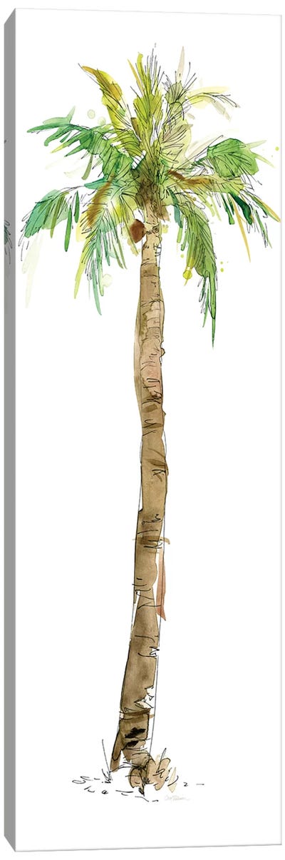 Washed Palm I Canvas Art Print - Tropical Décor