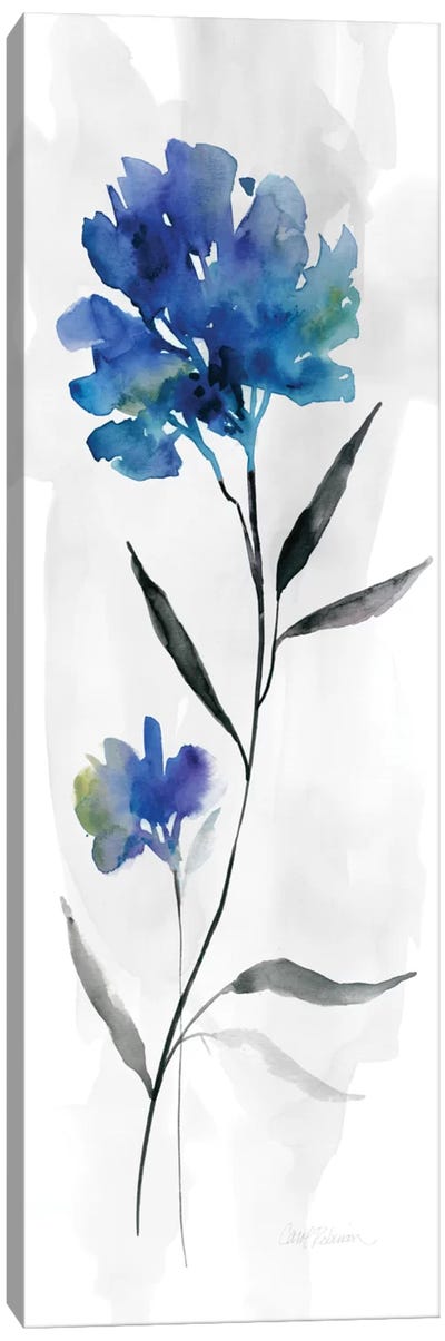 Beautiful Blue II Canvas Art Print - Blue & Gray Art