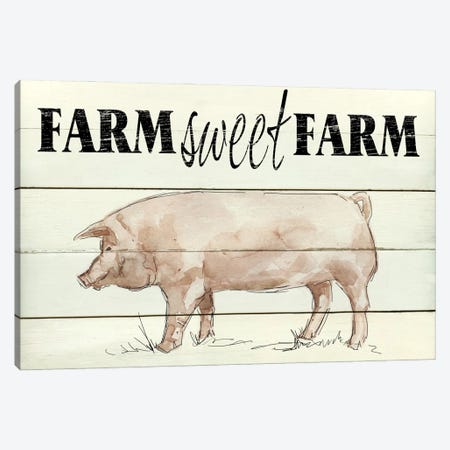 Farm Sweet Farm Canvas Print #CRO245} by Carol Robinson Canvas Art