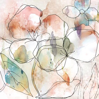 Floral Flow I by Carol Robinson framed wall art