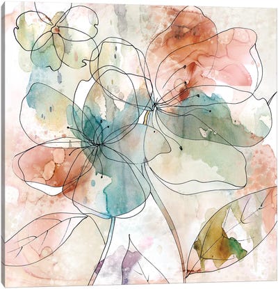 Floral Flow II Canvas Art Print - Carol Robinson
