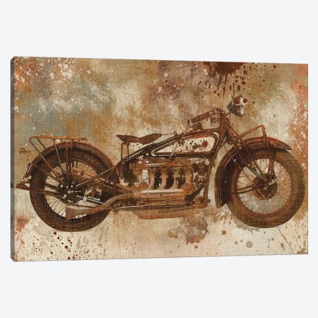 Live To Ride V Canvas Print #CRO24} by Carol Robinson Canvas Print