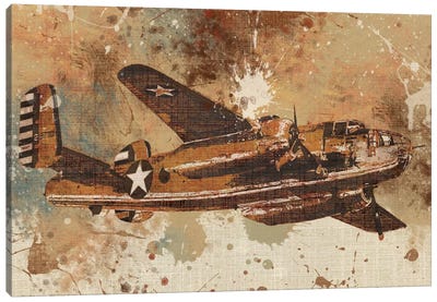 Live To Ride VI Canvas Art Print - Military Aircraft Art