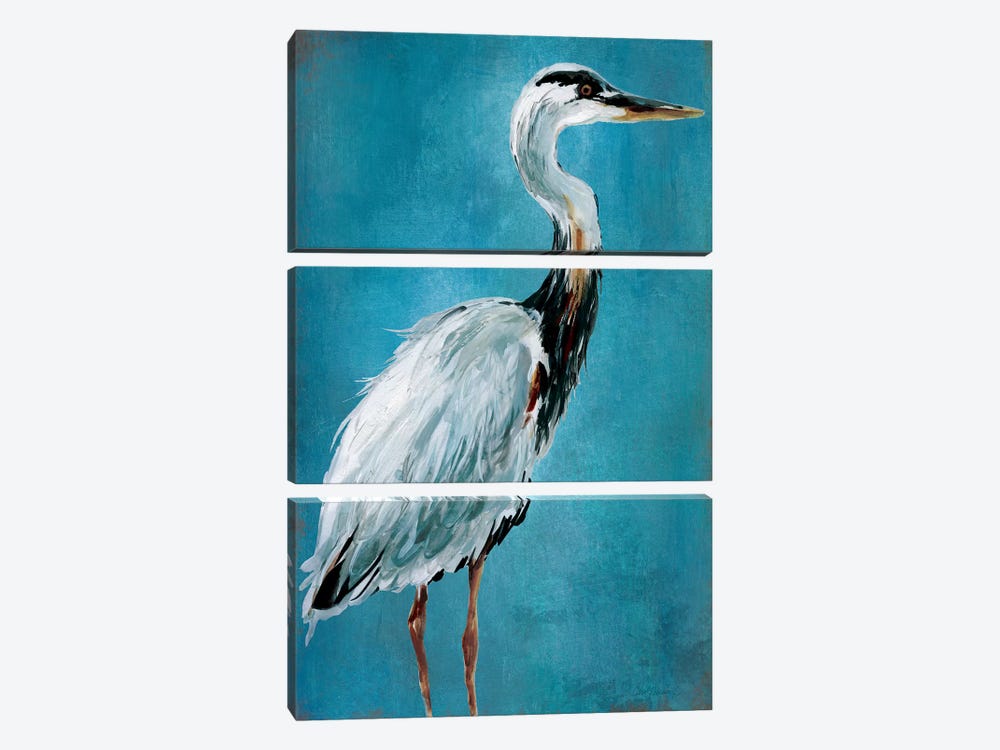 Great Blue Heron I by Carol Robinson 3-piece Canvas Artwork