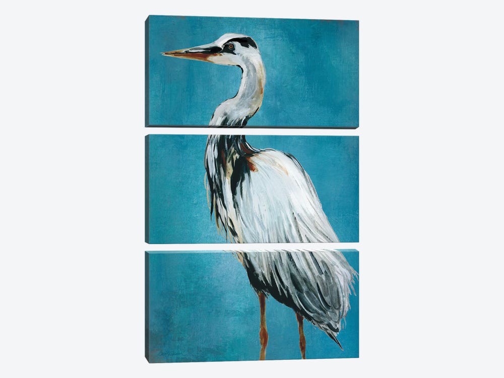 Great Blue Heron II by Carol Robinson 3-piece Canvas Art Print