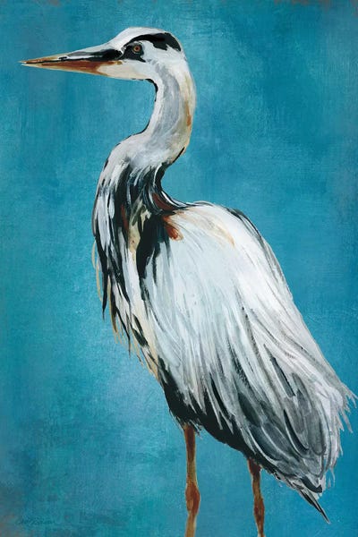 Large Art for Bathroom - Canvas Prints: Great Blue Heron II by Carol Robinson