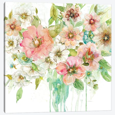 Luscious Bouquet Canvas Print #CRO274} by Carol Robinson Art Print