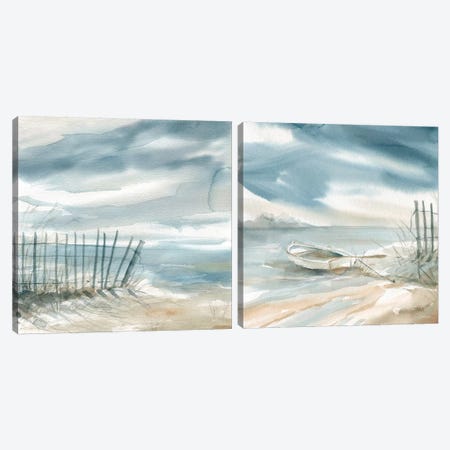 Subtle Mist Diptych Canvas Print Set #CRO2HSET001} by Carol Robinson Canvas Artwork