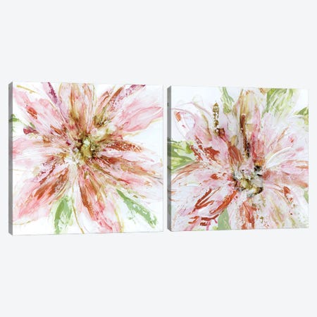 Floral Strokes Diptych Canvas Print Set #CRO2HSET010} by Carol Robinson Canvas Print