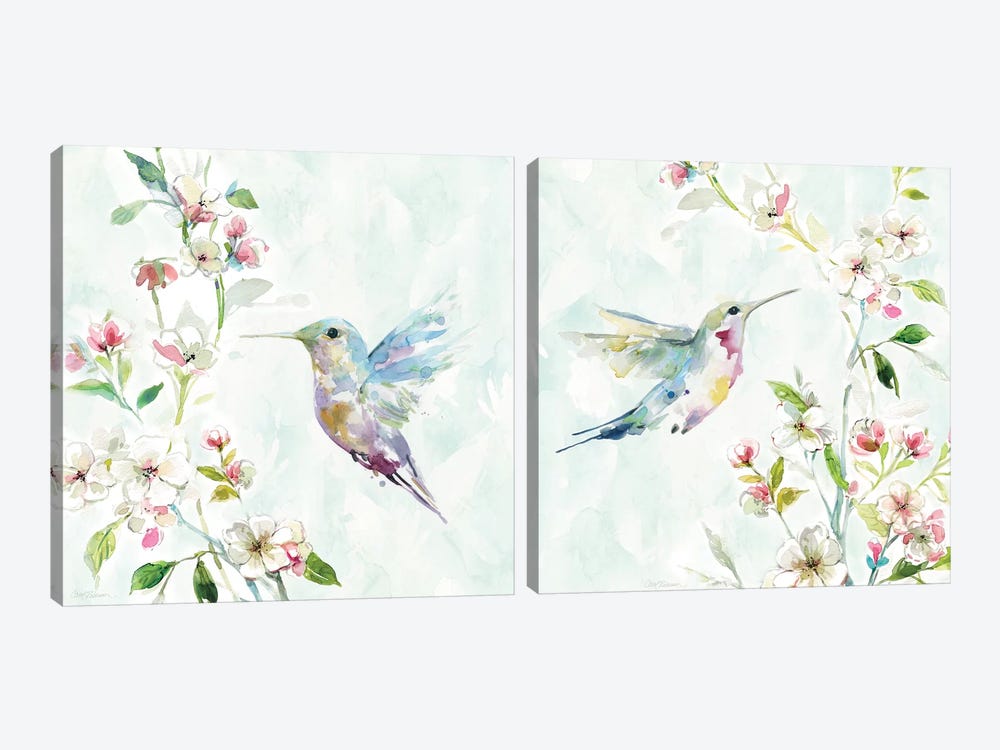 Hummingbird Diptych by Carol Robinson 2-piece Canvas Artwork