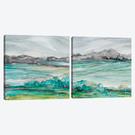 Sea of Marble Diptych Canvas Print Set #CRO2HSET025} by Carol Robinson Art Print
