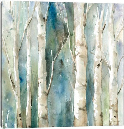 River Birch I Canvas Art Print - Watercolor Art