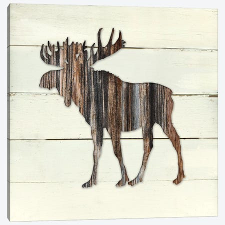 Woodland Moose Canvas Print #CRO329} by Carol Robinson Canvas Artwork