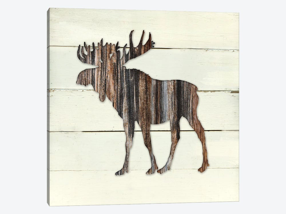 Woodland Moose 1-piece Canvas Art