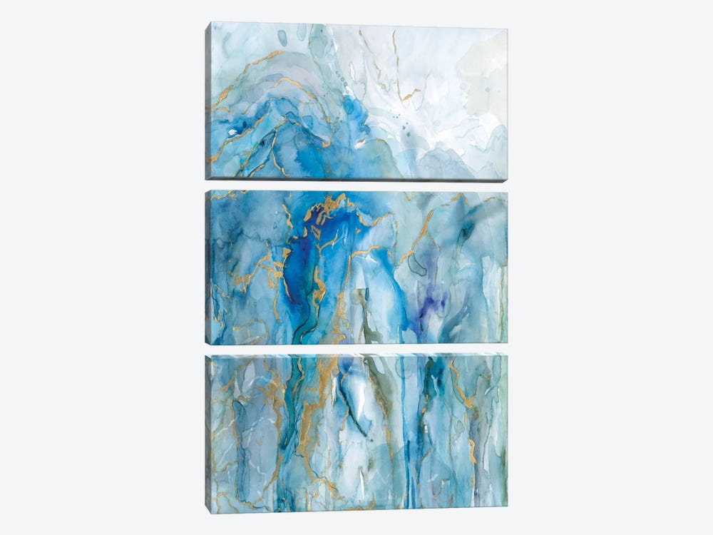 Abstract Lapis by Carol Robinson 3-piece Canvas Art Print