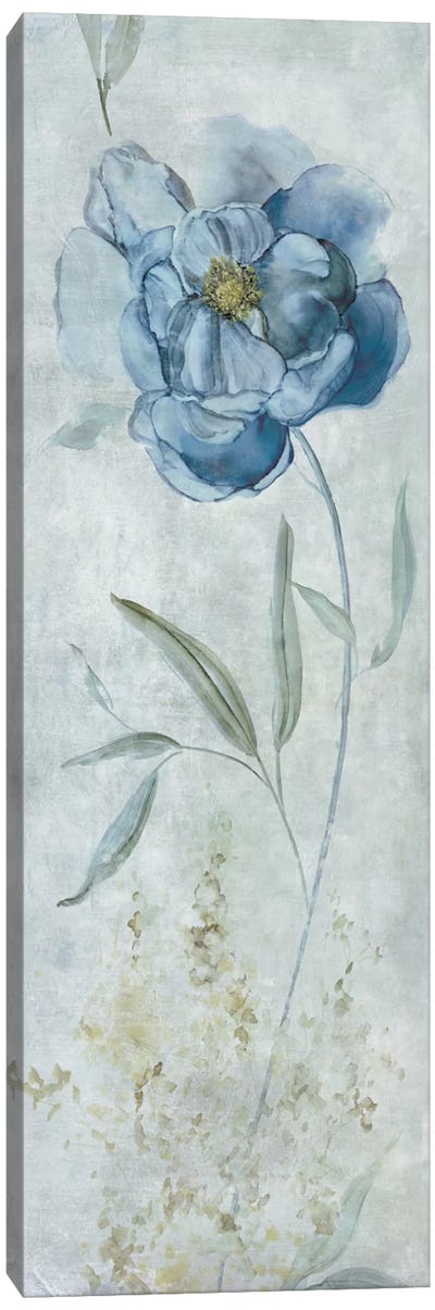 Blue Peony Canvas Art Print - Iris Art