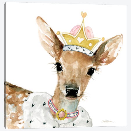 Glamour Girls: Deer Canvas Print #CRO347} by Carol Robinson Art Print