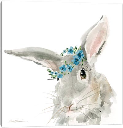 Glamour Girls: Rabbit Canvas Art Print - Baby Animal Art