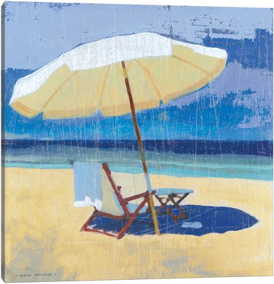 Seating For I Canvas Art Print - Tropical Beach Art