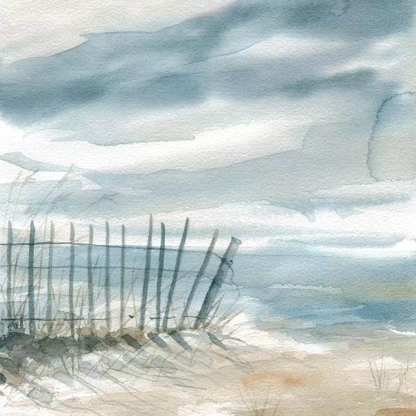 Large Coastal Art - Canvas Prints: Subtle Mist I by Carol Robinson