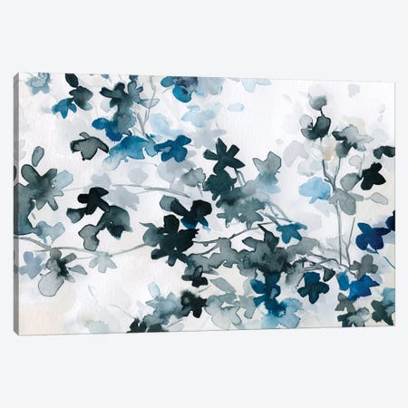 Blue Cherry Blossoms Canvas Print #CRO394} by Carol Robinson Canvas Art